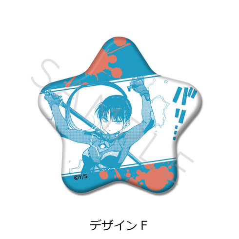 『雷雷雷』星型缶バッジ F