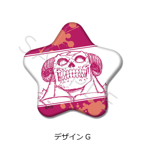 『雷雷雷』星型缶バッジ G