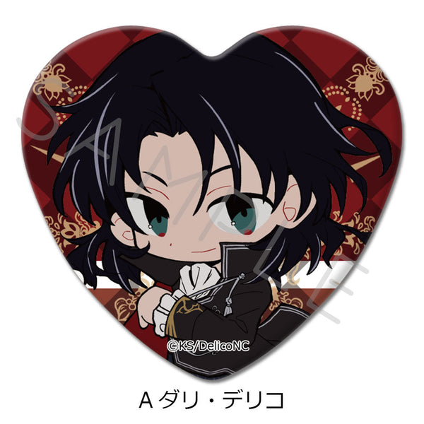 『デリコズ・ナーサリー』ハート型缶バッジ A ダリ・デリコ