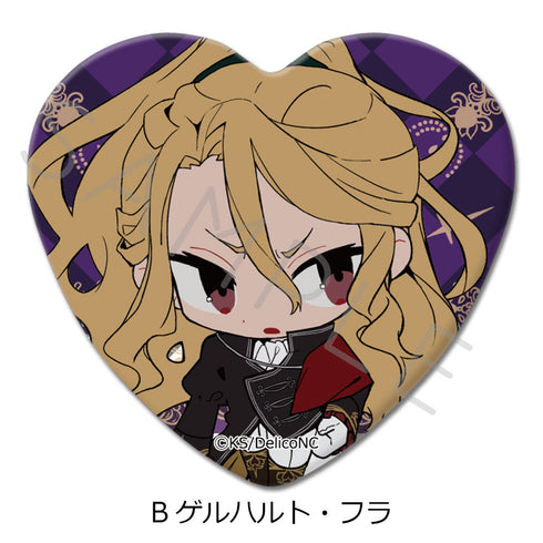 『デリコズ・ナーサリー』ハート型缶バッジ B ゲルハルト・フラ