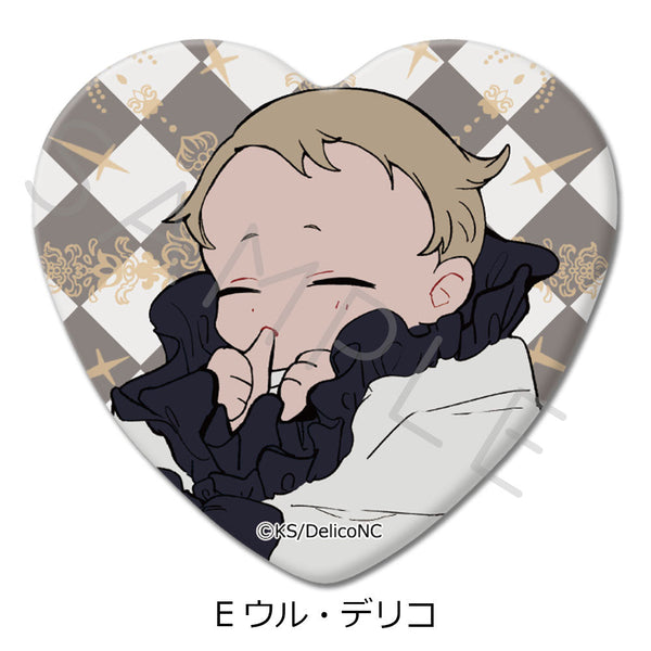 『デリコズ・ナーサリー』ハート型缶バッジ E ウル・デリコ