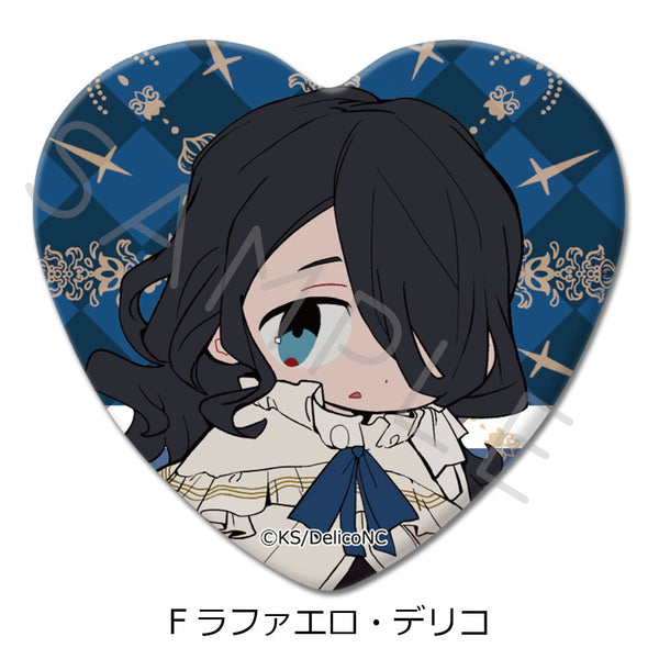 『デリコズ・ナーサリー』ハート型缶バッジ F ラファエロ・デリコ