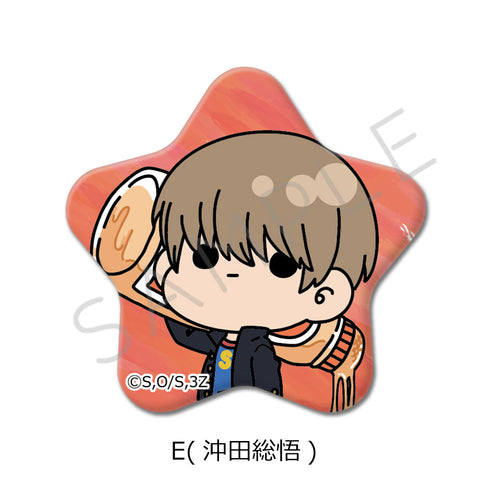 『3年Z組銀八先生』星型缶バッジ mochochoシリーズ E 沖田総悟