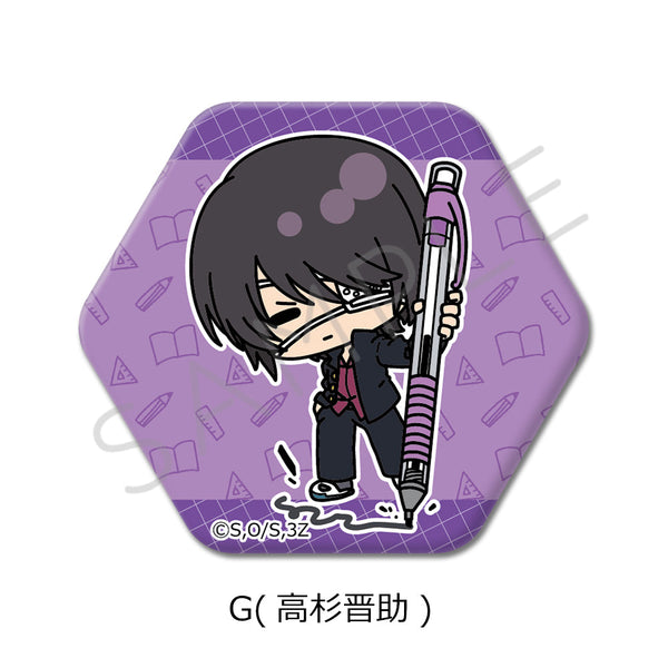 『3年Z組銀八先生』六角形缶バッジ mochochoシリーズ G 高杉晋助