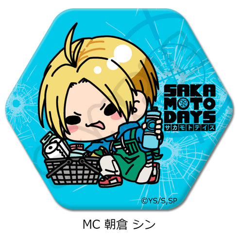 『SAKAMOTO DAYS』六角形缶バッジ MC 朝倉シン