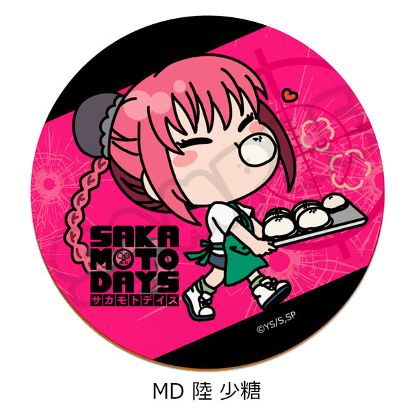 『SAKAMOTO DAYS』レザーコースター MD 陸少糖