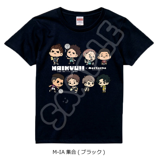 『ハイキュー!!』みんなmochocho化大作戦! 第6弾 Tシャツ M-IA 集合 ブラック Lサイズ