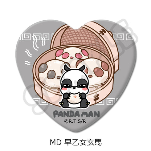 『らんま1/2』第2弾 ハート型缶バッジ MD 早乙女玄馬