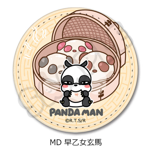 『らんま1/2』第2弾 レザーバッジ(丸形) MD 早乙女玄馬