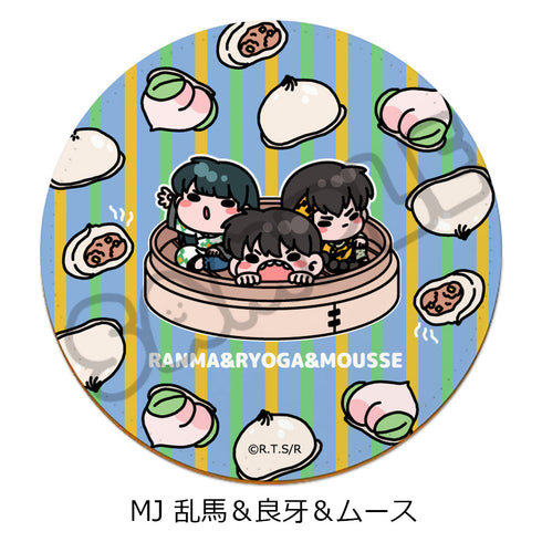 『らんま1/2』第2弾 レザーコースター MJ 乱馬&良牙&ムース