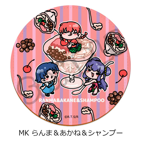 『らんま1/2』第2弾 レザーコースター MK らんま&あかね&シャンプー