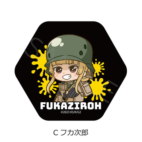 『ソードアート・オンライン オルタナティブ ガンゲイル・オンラインII』六角形缶バッジ C フカ次郎