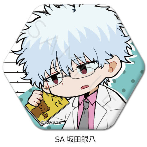 『3年Z組銀八先生』六角形缶バッジ ちぽっけシリーズ SA 坂田銀八