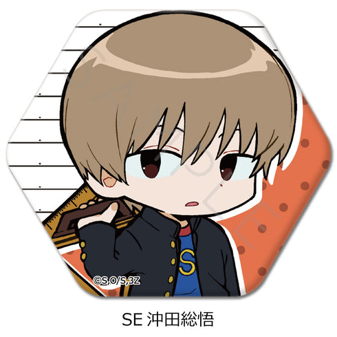 『3年Z組銀八先生』六角形缶バッジ ちぽっけシリーズ SE 沖田総悟