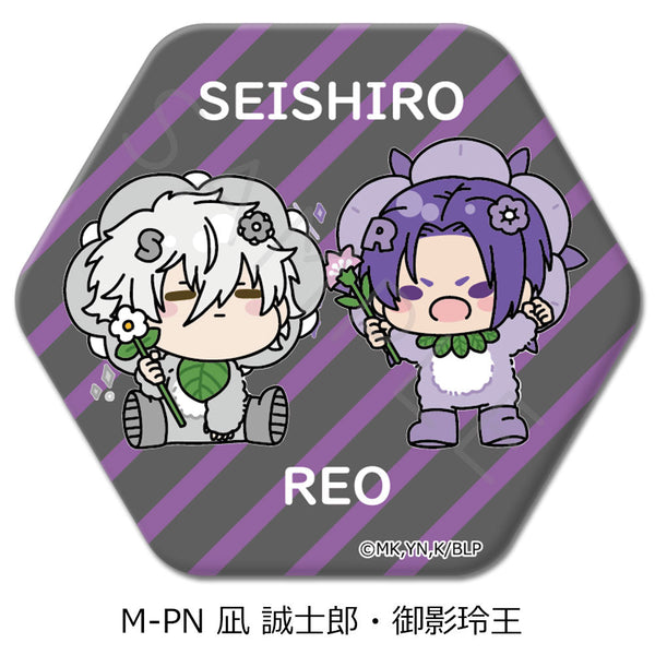 『ブルーロック』第8弾 六角形缶バッジ M-PN 凪誠士郎&御影玲王