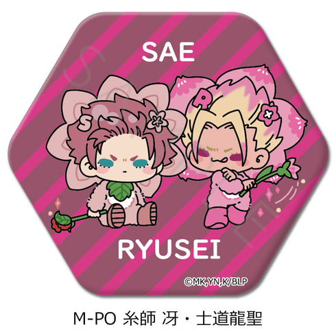 『ブルーロック』第8弾 六角形缶バッジ M-PO 糸師冴&士道龍聖