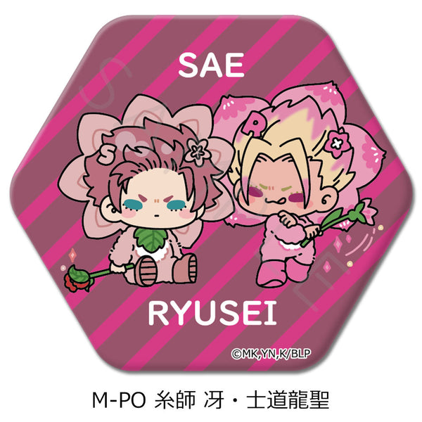 『ブルーロック』第8弾 六角形缶バッジ M-PO 糸師冴&士道龍聖