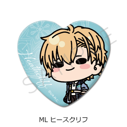 『魔法使いの約束』ハート型缶バッジ ML ヒースクリフ