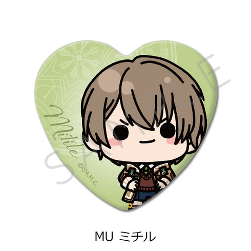 『魔法使いの約束』ハート型缶バッジ MU ミチル