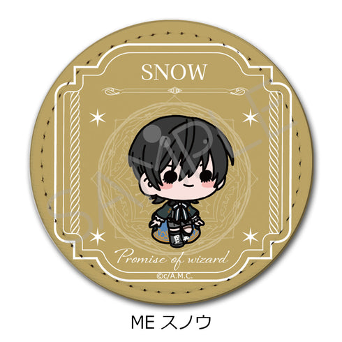 『魔法使いの約束』レザーバッジ(丸形) ME スノウ
