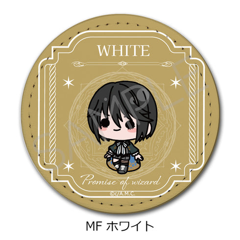 『魔法使いの約束』レザーバッジ(丸形) MF ホワイト