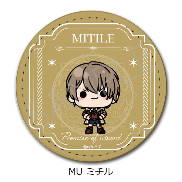 『魔法使いの約束』レザーバッジ(丸形) MU ミチル