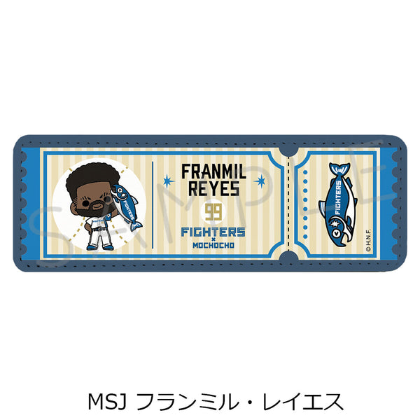『北海道日本ハムファイターズ』レザーバッジ(ロング) (しゃけまるつかまえた!) mochocho-SJ フランミル・レイエス