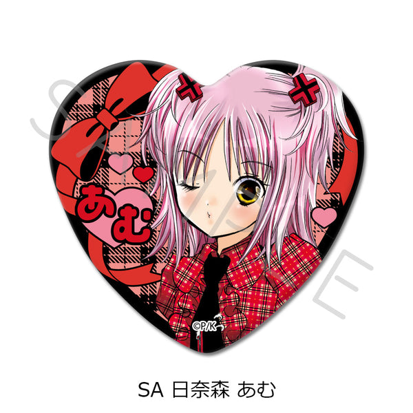 『しゅごキャラ!』ハート型缶バッジ SA 日奈森あむ