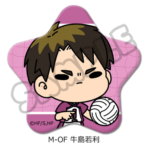 『ハイキュー!!』みんなmochocho化大作戦! 第7弾 星型缶バッジ M-OF 牛島若利