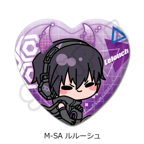 『コードギアス 反逆のルルーシュ』第2弾 ハート型缶バッジ M-SA ルルーシュ
