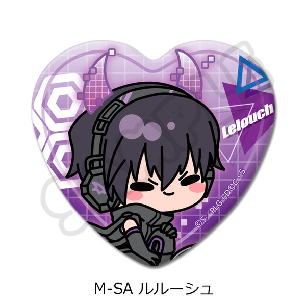 『コードギアス 反逆のルルーシュ』第2弾 ハート型缶バッジ M-SA ルルーシュ