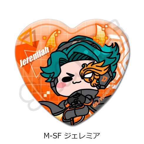 『コードギアス 反逆のルルーシュ』第2弾 ハート型缶バッジ M-SF ジェレミア