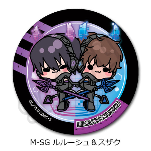『コードギアス 反逆のルルーシュ』第2弾 レザーバッジ(丸形) M-SG ルルーシュ&スザク