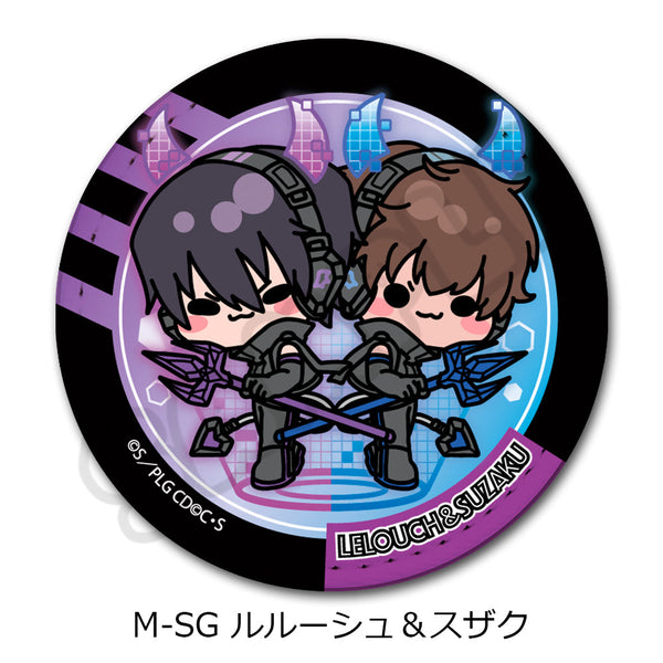 『コードギアス 反逆のルルーシュ』第2弾 レザーバッジ(丸形) M-SG ルルーシュ&スザク