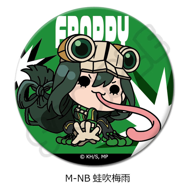 『僕のヒーローアカデミア』みんなmochocho化大作戦! 第4弾 丸形缶バッジ(57mm) M-NB 蛙吹梅雨