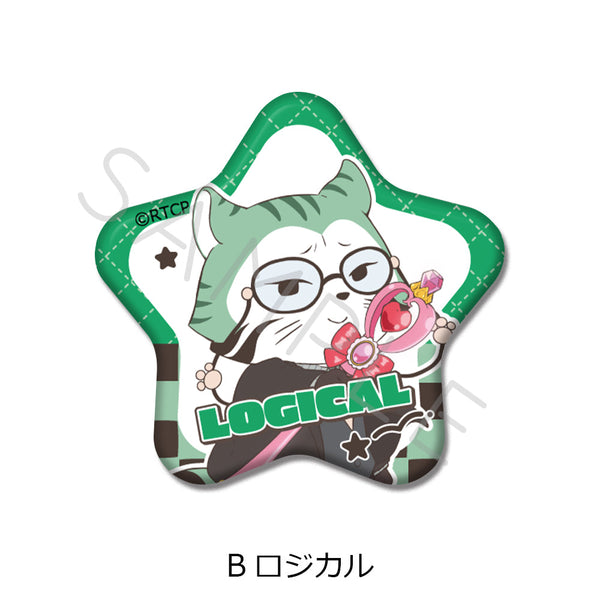 『あらいぐま カルカル団』星型缶バッジ B ロジカル