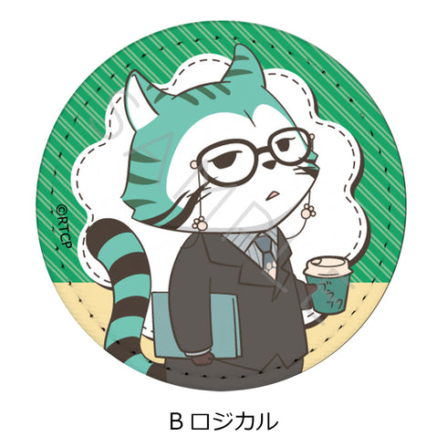 『あらいぐま カルカル団』レザーバッジ B ロジカル