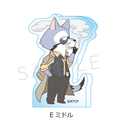 『あらいぐま カルカル団』アクリルミニブロック E ミドル