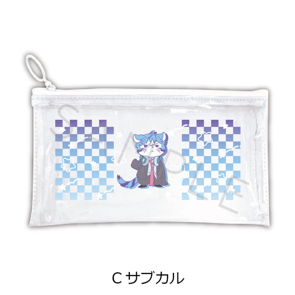 『あらいぐま カルカル団』フラットクリアポーチ C サブカル