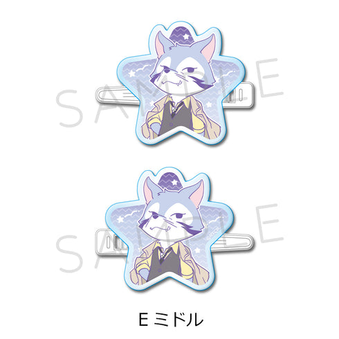 『あらいぐま カルカル団』前髪クリップ E ミドル