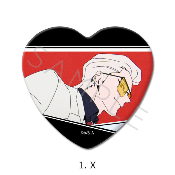 『TO BE HERO X』ハート型缶バッジ 1 X