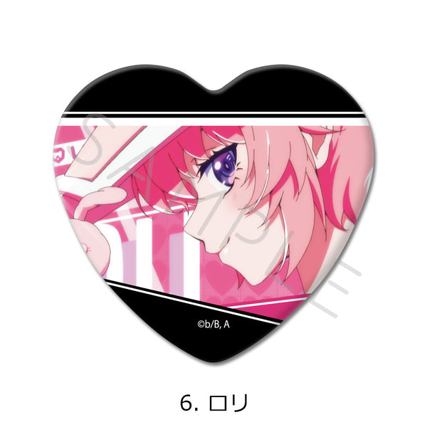 『TO BE HERO X』ハート型缶バッジ 6 ロリ