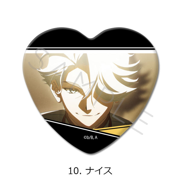 『TO BE HERO X』ハート型缶バッジ 10 ナイス