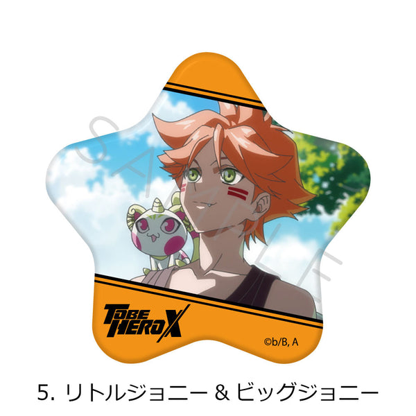『TO BE HERO X』星型缶バッジ 5 リトルジョニー&ビッグジョニー