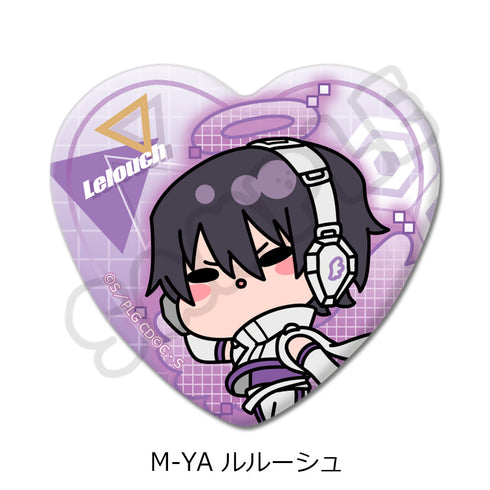『コードギアス 反逆のルルーシュ』第3弾 ハート型缶バッジ M-YA ルルーシュ