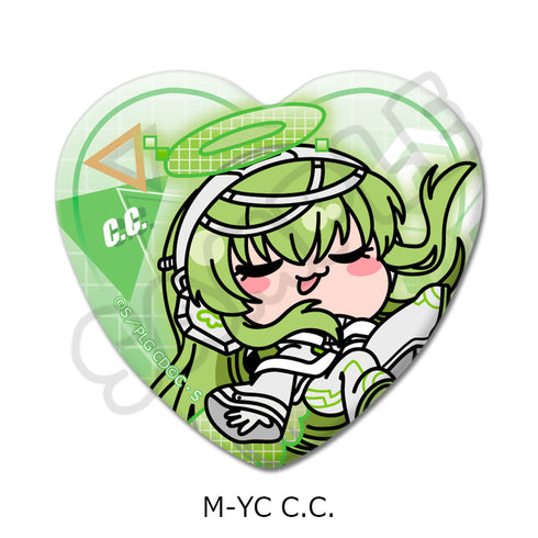『コードギアス 反逆のルルーシュ』第3弾 ハート型缶バッジ M-YC C.C.