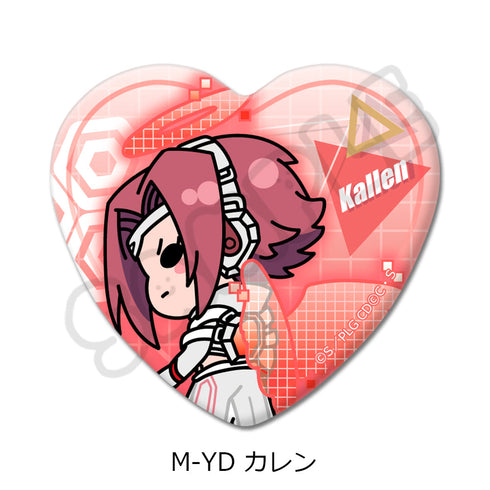 『コードギアス 反逆のルルーシュ』第3弾 ハート型缶バッジ M-YD カレン