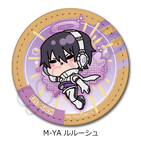 『コードギアス 反逆のルルーシュ』第3弾 レザーバッジ(丸形) M-YA ルルーシュ
