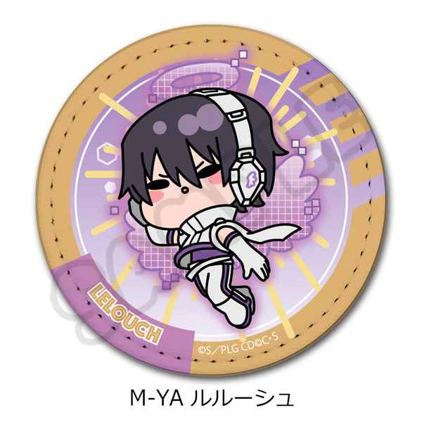 『コードギアス 反逆のルルーシュ』第3弾 レザーバッジ(丸形) M-YA ルルーシュ