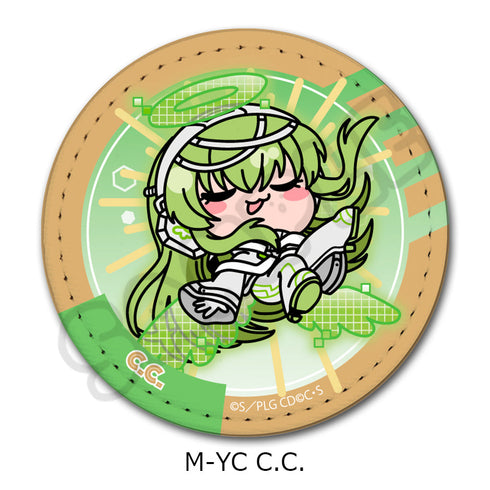 『コードギアス 反逆のルルーシュ』第3弾 レザーバッジ(丸形) M-YC C.C.